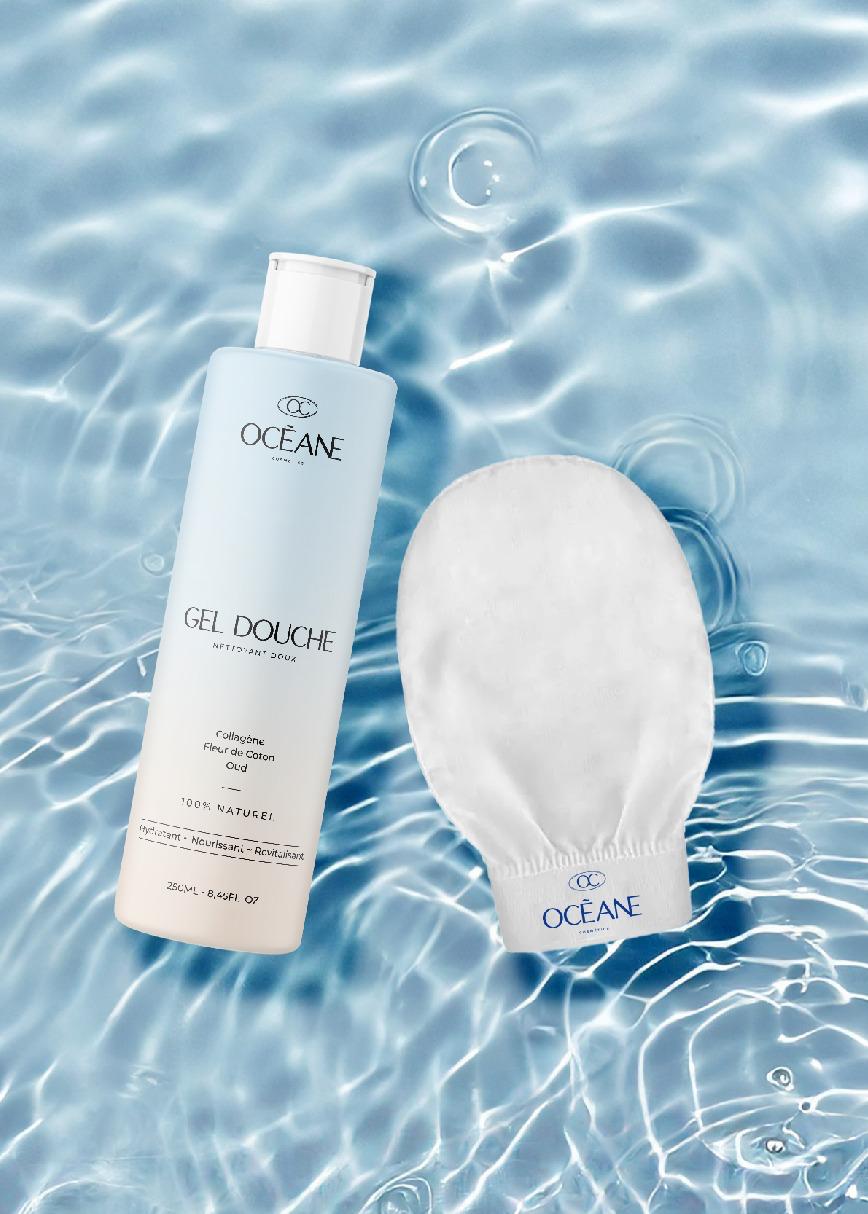 Gel douche + 1 Gant Exfoliant OFFERT